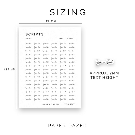 2mm Nano Custom Scripts - MELLOW