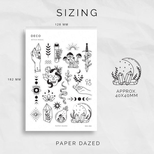 Witch Magic Deco Sticker Sheet