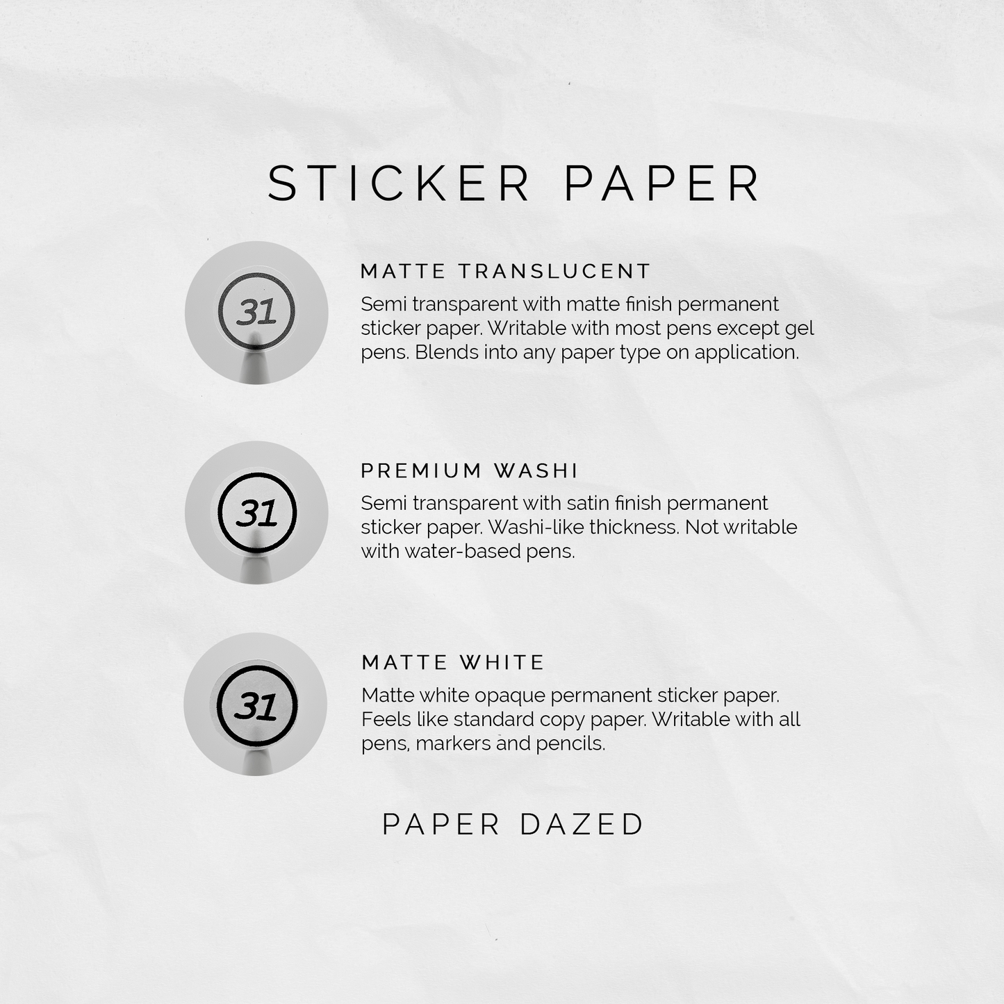 Standard Colour Swatch Stickers