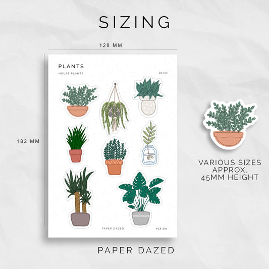 Indoor Pot Plant Deco Stickers