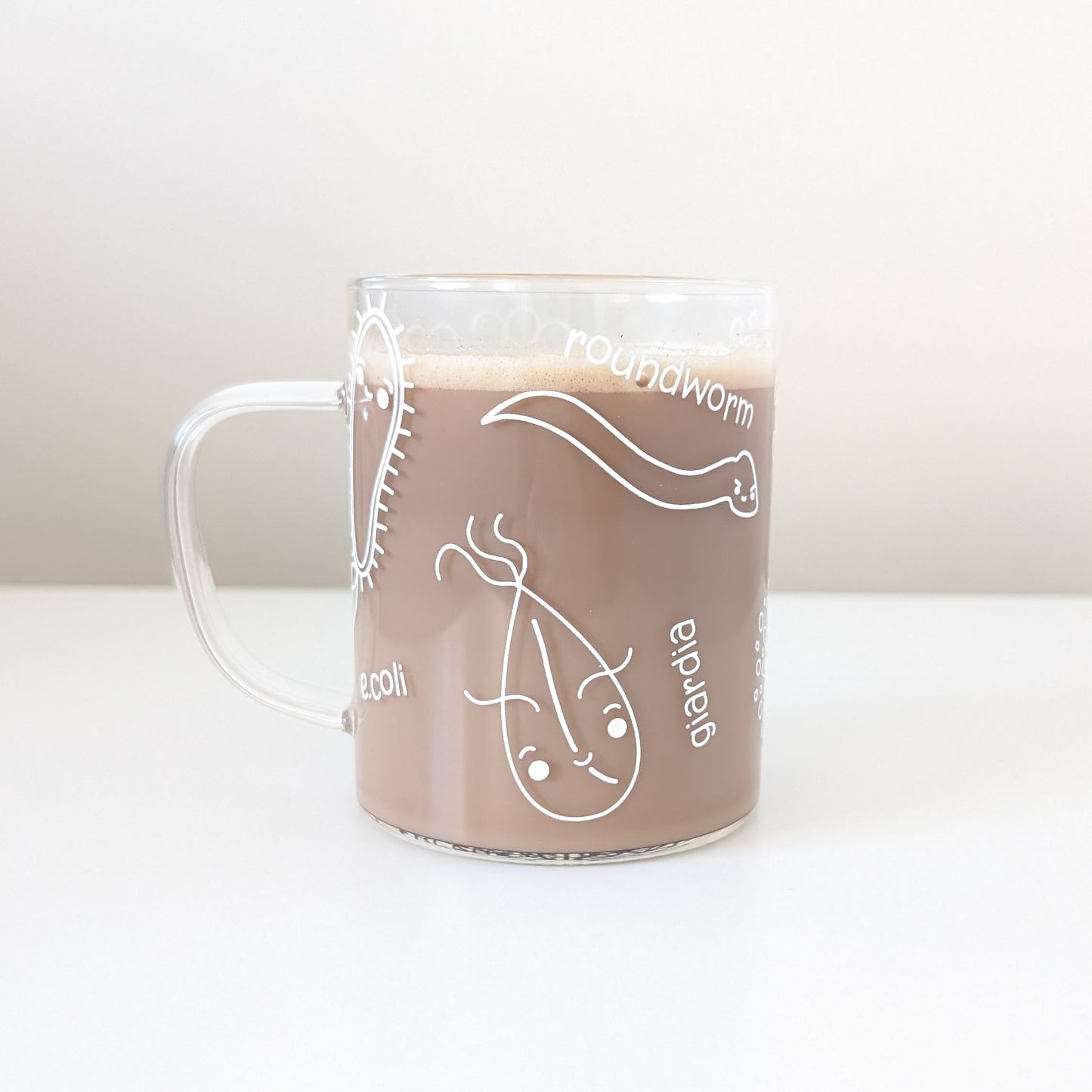 Microbes Glass Mug 400mL
