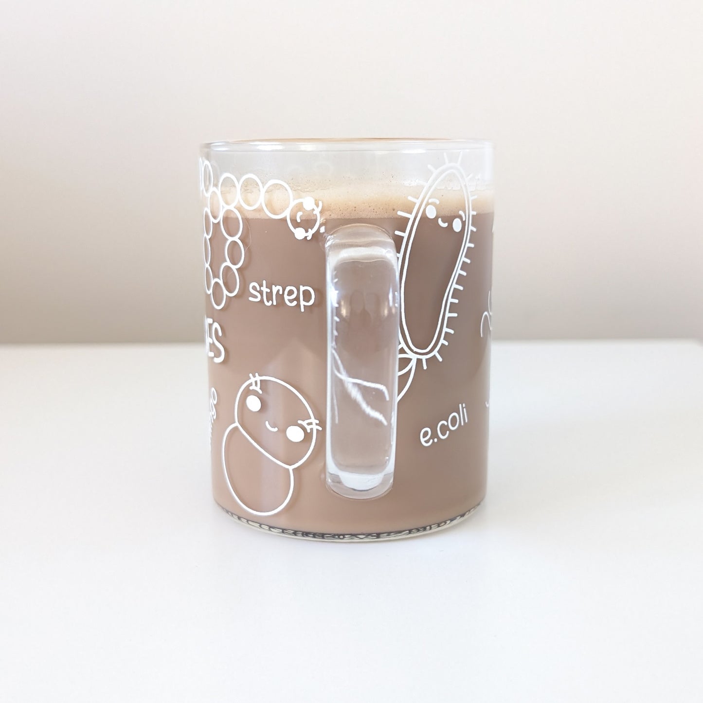 Microbes Glass Mug 400mL