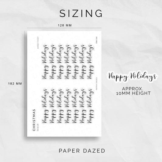 Happy Holidays Scripts - Honey Font