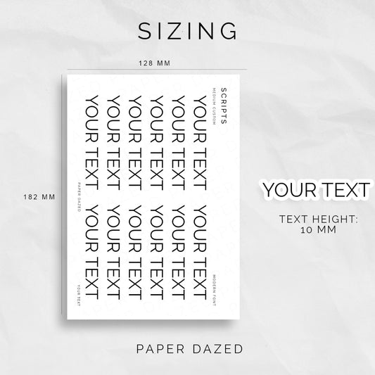 Medium Custom Scripts - MODERN Font