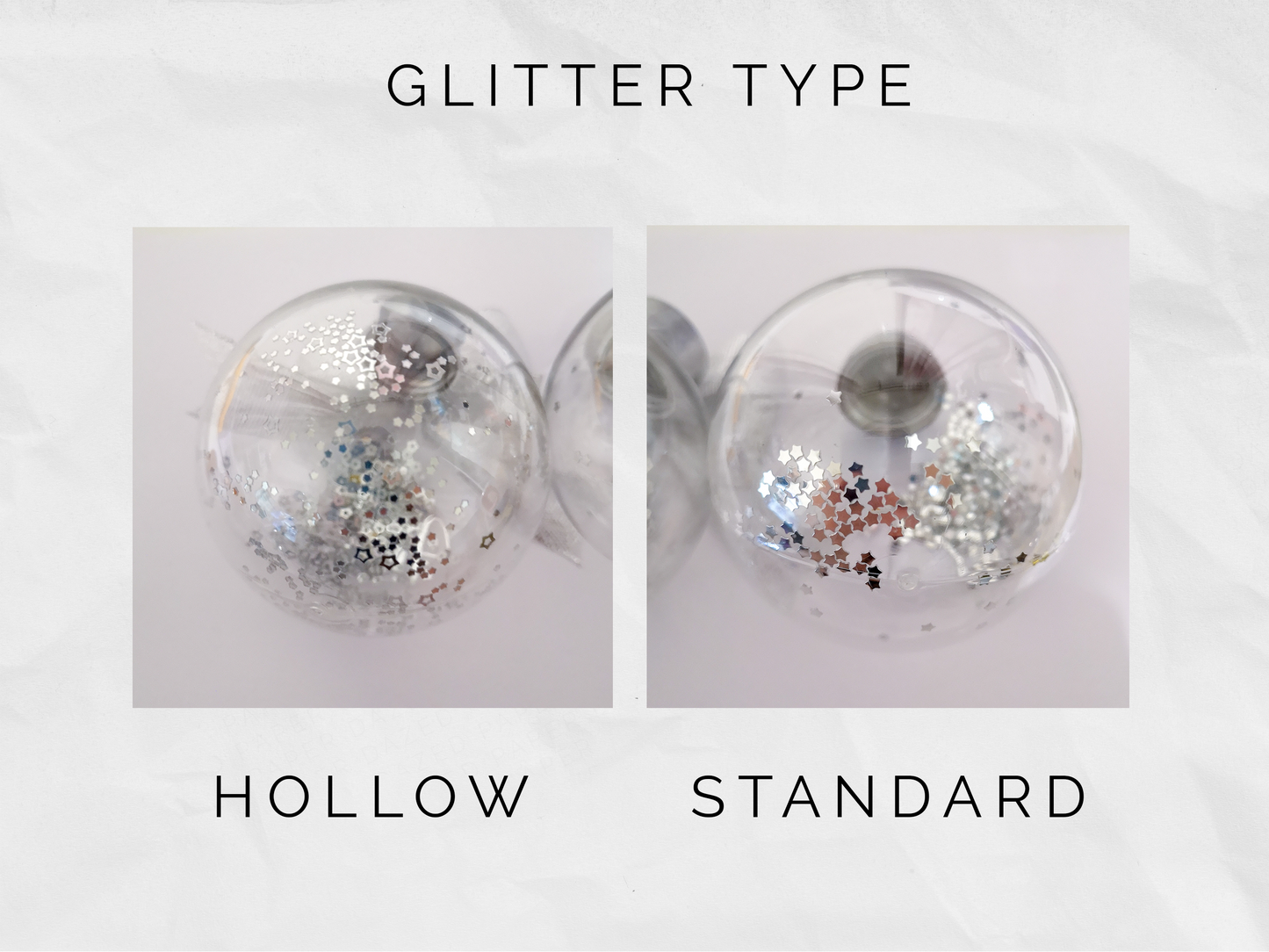 Shatterproof Personalised Silver Star Shaker Bauble