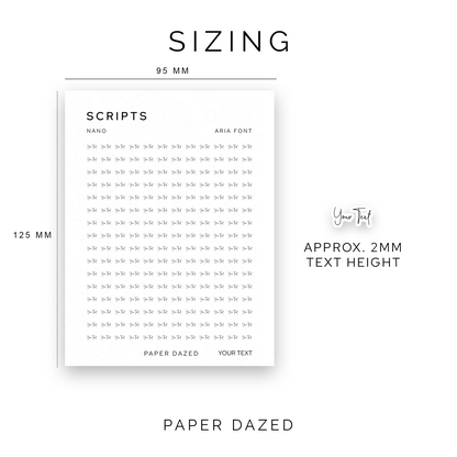 2mm Nano Custom Scripts - ARIA