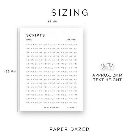 2mm Nano Custom Scripts - ARIA