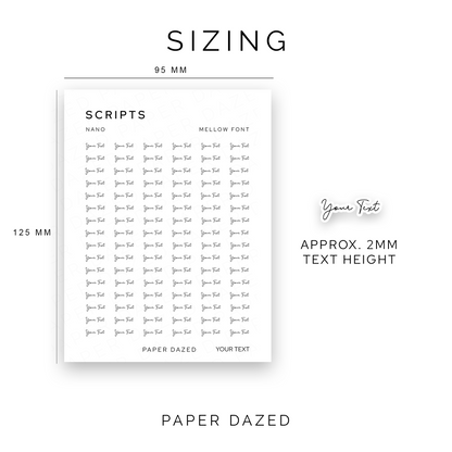 2mm Nano Custom Scripts - MELLOW