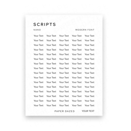 2mm Nano Custom Scripts - MODERN