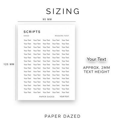 2mm Nano Custom Scripts - MODERN