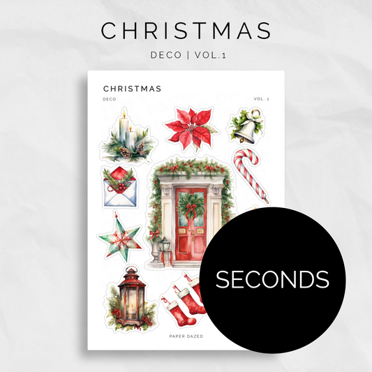 [SECONDS] Christmas Deco Vol. 1 Sticker Sheet