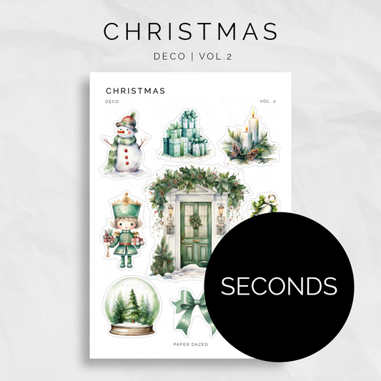 [SECONDS] Christmas Deco Vol. 2 Sticker Sheet