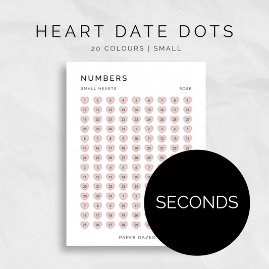 [SECONDS] Heart Date Dots