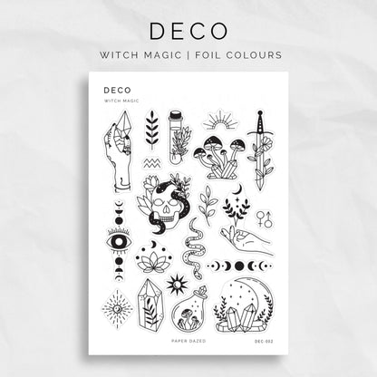 Witch Magic Deco Sticker Sheet