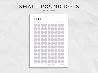 Small Circle Dot Stickers