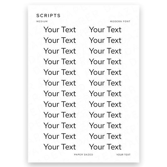 7mm Medium Custom Scripts - MODERN