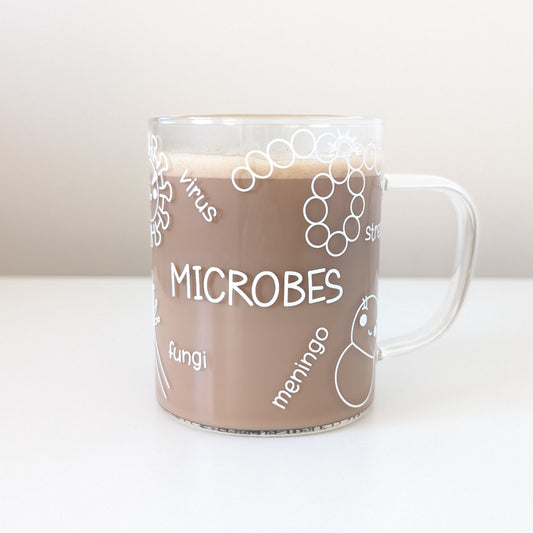 Microbes Glass Mug 400mL
