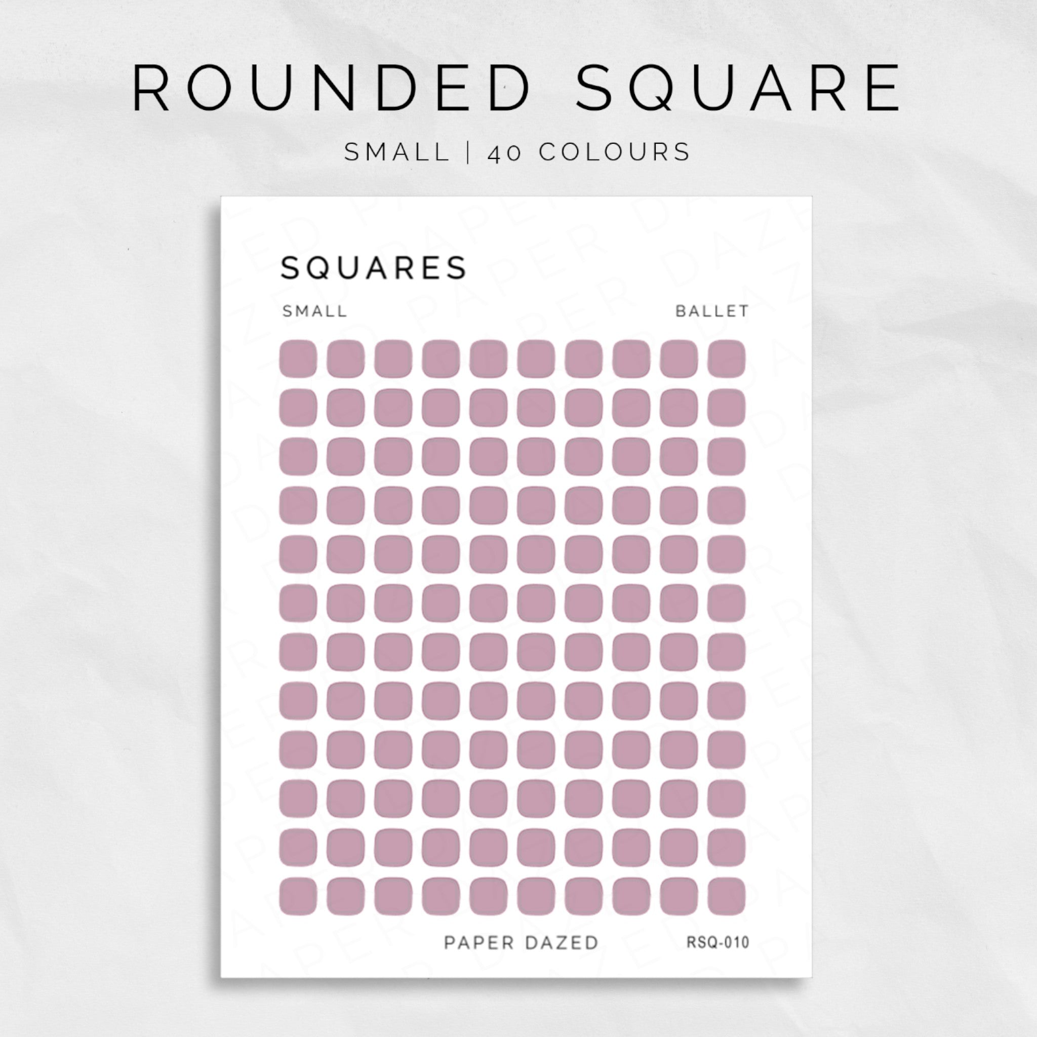 Small Rounded Square Dot Stickers – Paper Dazed