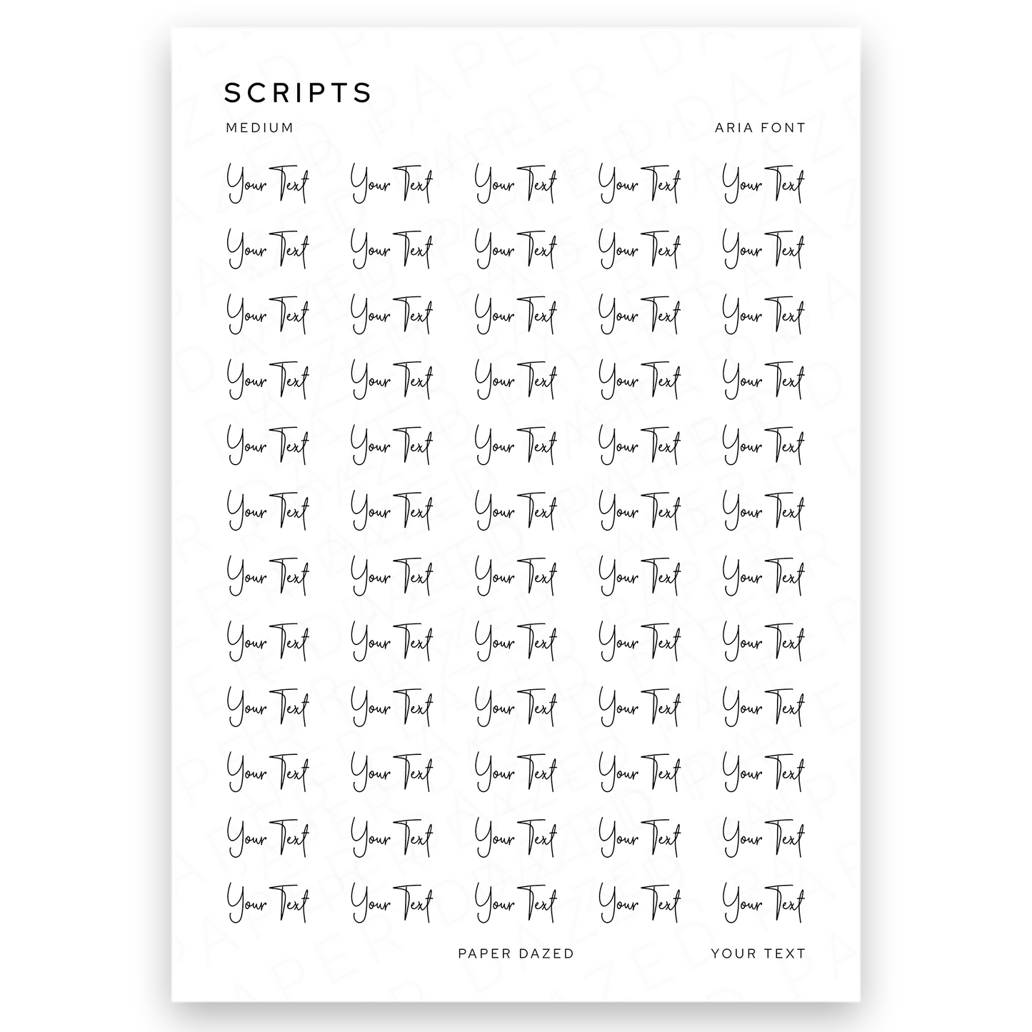 7mm Medium Custom Scripts - ARIA