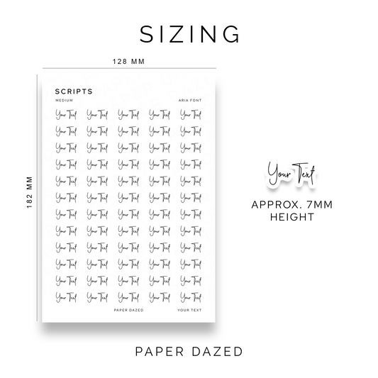 7mm Medium Custom Scripts - ARIA