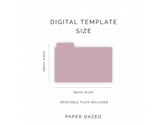 Sticker Storage Dividers With Tabs Template