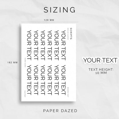 Medium Custom Scripts - MODERN Font