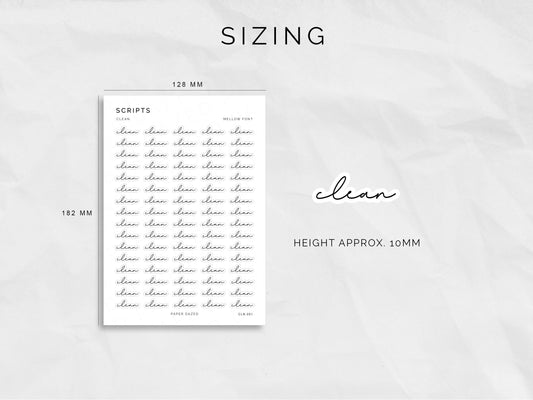 CLEAN Tiny Scripts - MELLOW Font